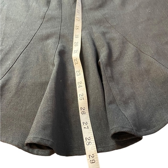 Grace Elements Dark Charcoal Pleated Skirt Women's Size 12 - Picture 5 of 13